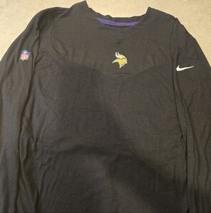 Minnesota Vikings - Nike Black Long Sleeve Men's Shirt. Size XXL
